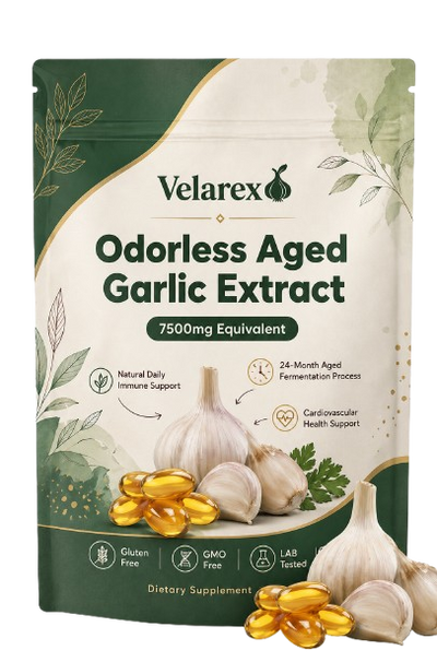 Aged Garlic Extract 7500mg – Odorless Circulation Support
