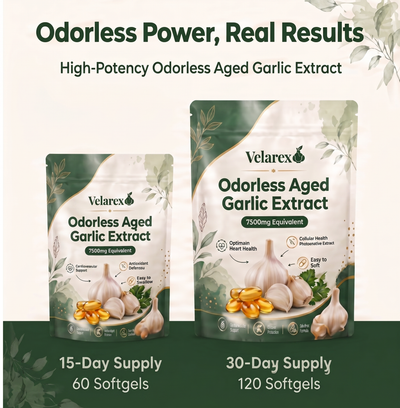Aged Garlic Extract 7500mg – Odorless Circulation Support